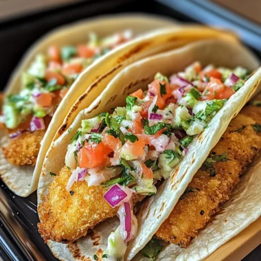 Crispy Fish Tacos with Cilantro Lime Slaw