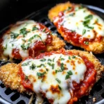 Crispy Healthy Chicken Parmesan - Air Fryer Recipe