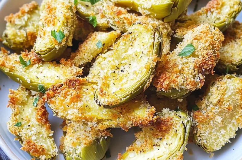 Crispy Parmesan Artichoke Hearts
