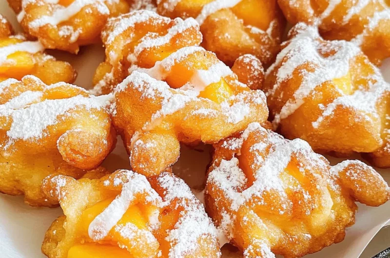 Delicious Fresh Peach Fritters