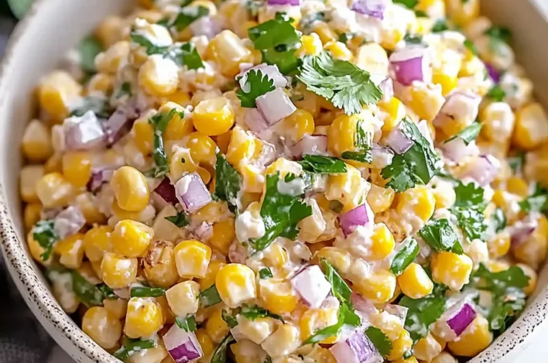 Delicious Street Corn Salad with Greek Yogurt