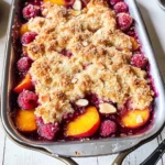 Easy Peach and Raspberry Cobbler