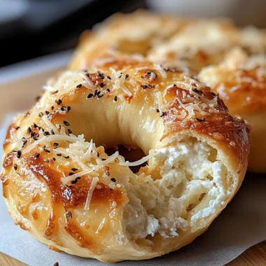 Garlic-Parmesan Cottage Cheese Bagels – Soft, Chewy & High-Protein