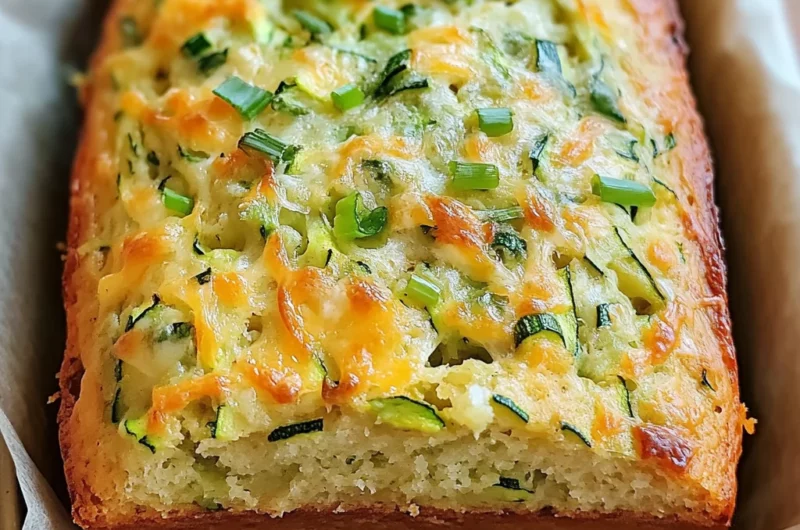 Green Onion Zucchini Cheddar Quick Bread