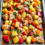Hawaiian Chicken Sheet Pan Meal (Whole30, Paleo, Low Carb)