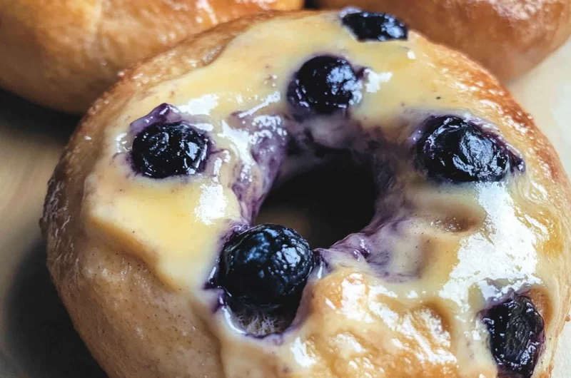 High Protein Blueberry Bagels