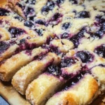 Lemon Blueberry Sourdough Focaccia