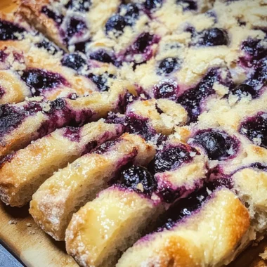 Lemon Blueberry Sourdough Focaccia
