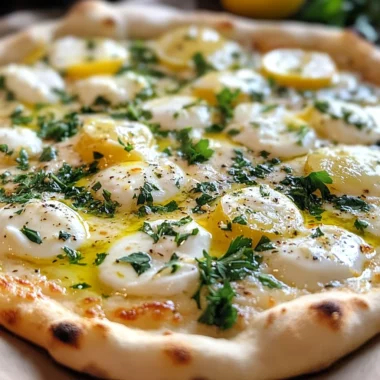 Lemon Pizza with Fresh Herbs