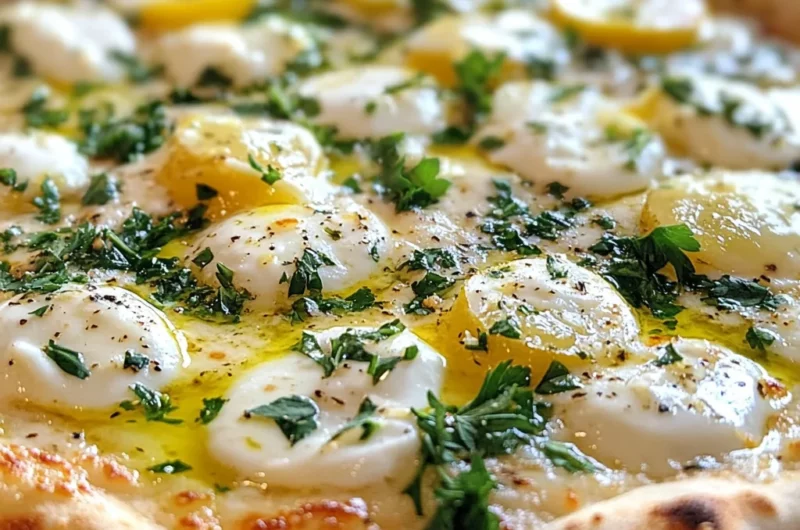 Lemon Pizza with Fresh Herbs