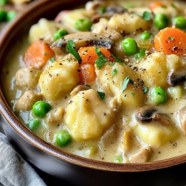 One Pot Gnocchi Chicken Pot Pie