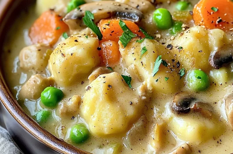 One Pot Gnocchi Chicken Pot Pie