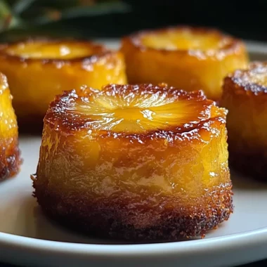 Pineapple Mascarpone Upside-Down Mini Cakes