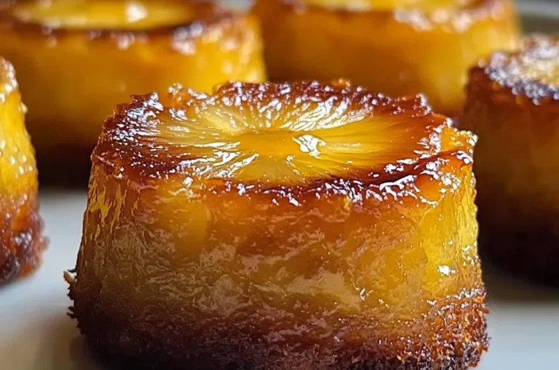 Pineapple Mascarpone Upside-Down Mini Cakes