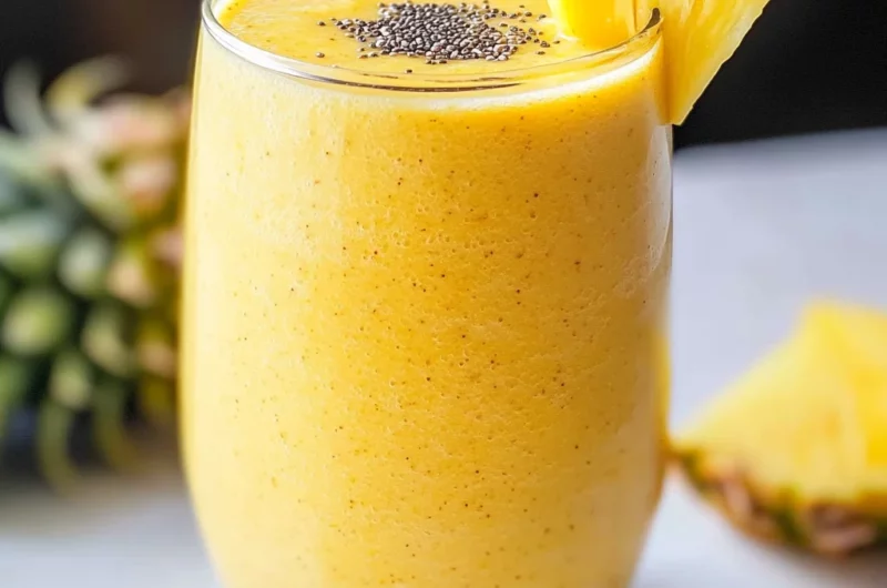 Protein Pineapple Turmeric Smoothie Recipe