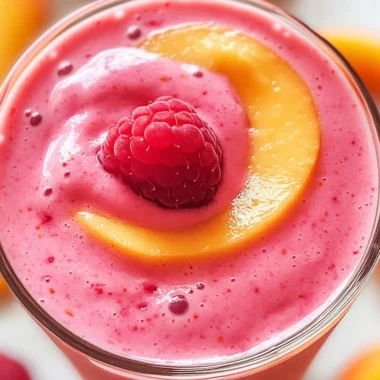 Raspberry Peach Smoothie