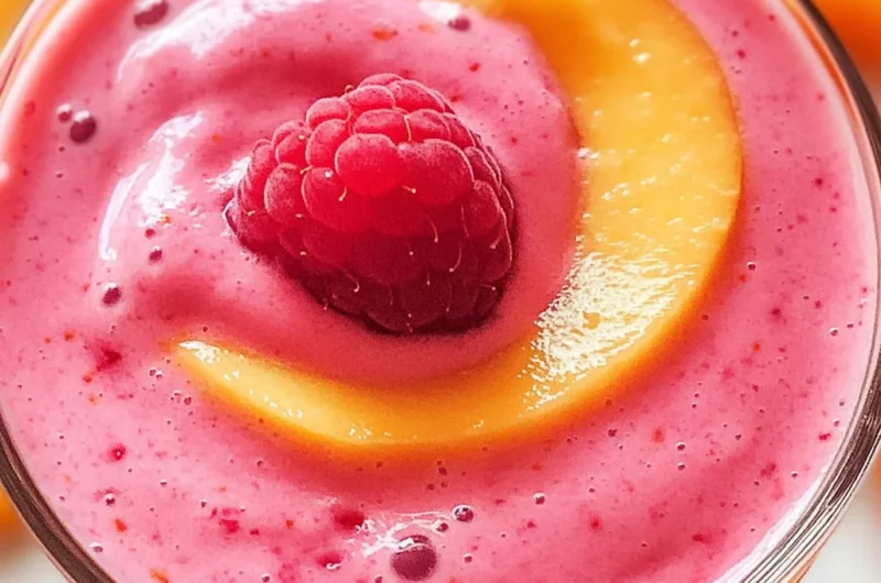 Raspberry Peach Smoothie