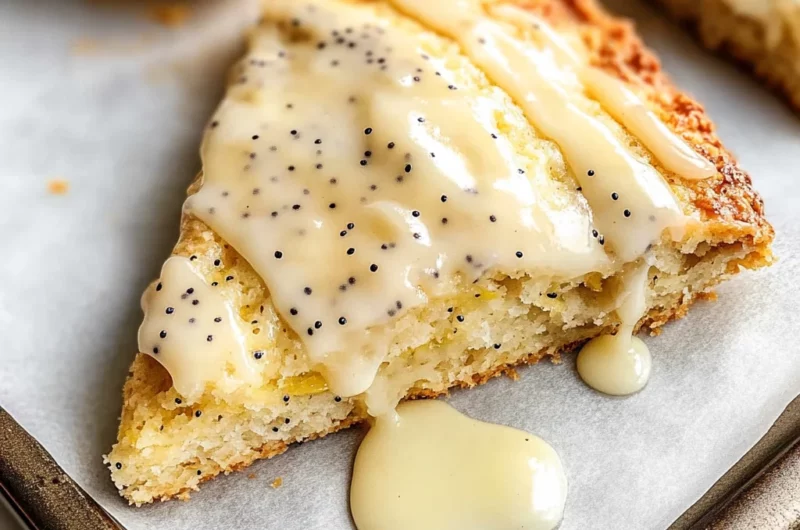 Ridiculously Easy Lemon Poppy Seed Scones