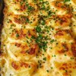 Roasted Garlic Potatoes au Gratin