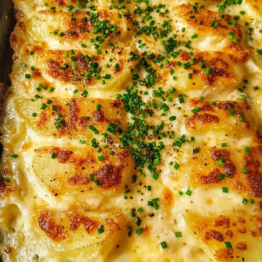 Roasted Garlic Potatoes au Gratin