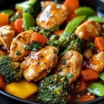 Slow Cooker Honey Garlic Chicken And Veggies