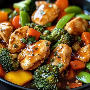Slow Cooker Honey Garlic Chicken And Veggies