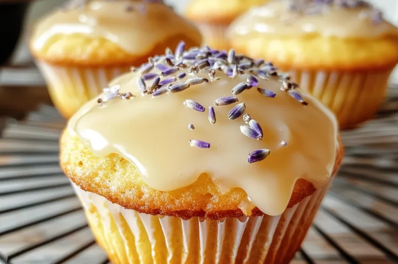 Soft & Fluffy Lemon Lavender Muffins Recipe