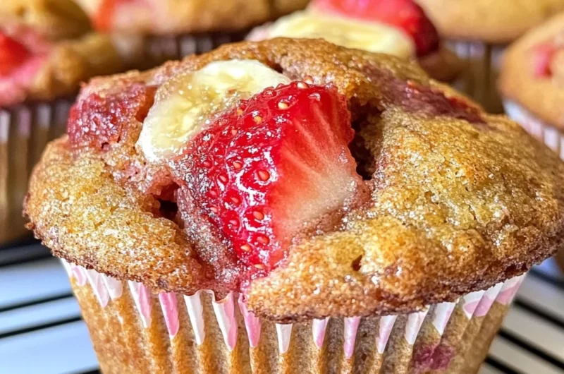 Strawberry Banana Muffins