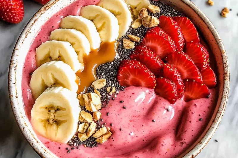 Strawberry Banana Smoothie Bowl