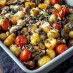 Tasty Roasted Vegetables with Gnocchi