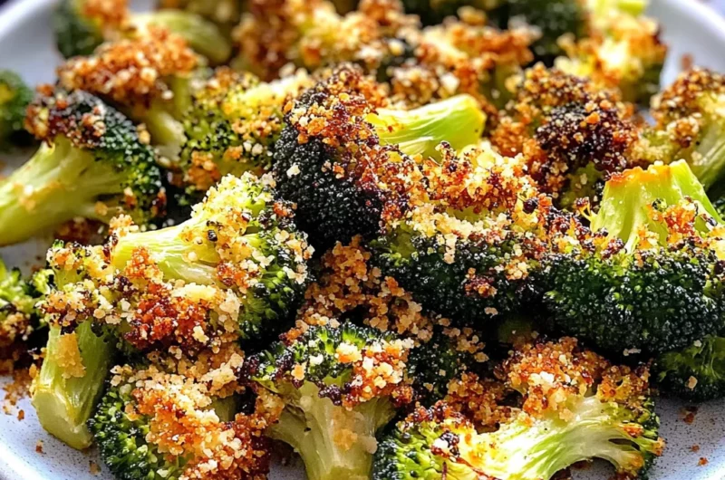 The Best Garlic Parmesan Roasted Broccoli Recipe