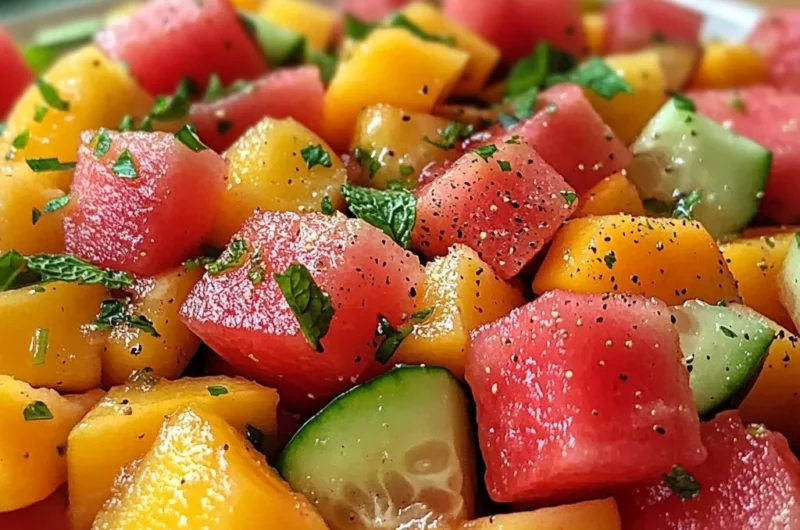 The Peach Watermelon Salad That Tastes Like Summer