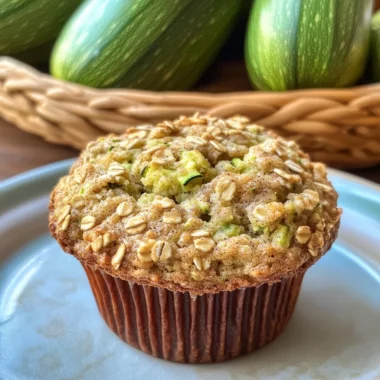 Zucchini Oatmeal Muffins