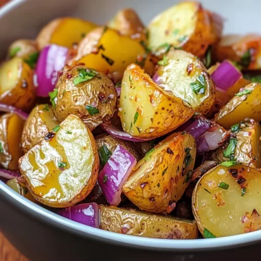 honey mustard roasted potato salad