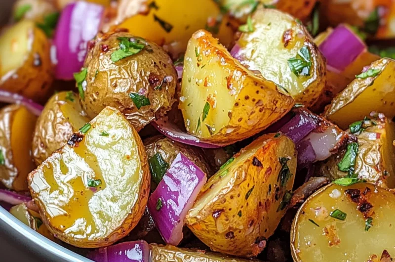 honey mustard roasted potato salad