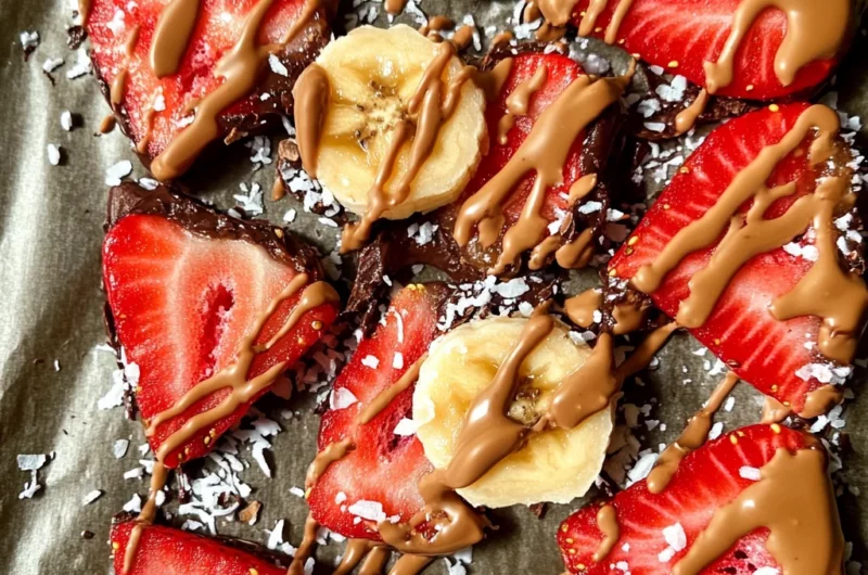 4-ingredient Strawberry Banana Bark