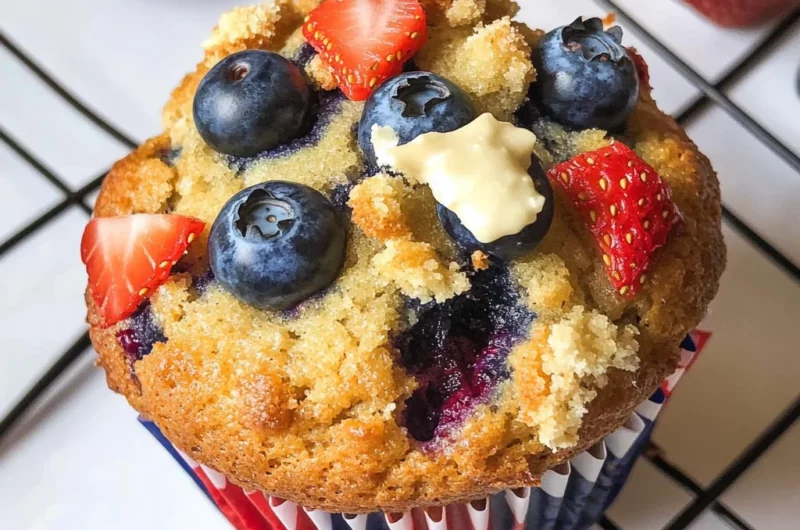 4th of July Breakfast Muffins