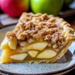 Apple Custard Pie with Cinnamon Streusel