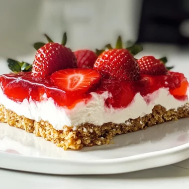 BEST Strawberry Pretzel Jello Salad Recipe