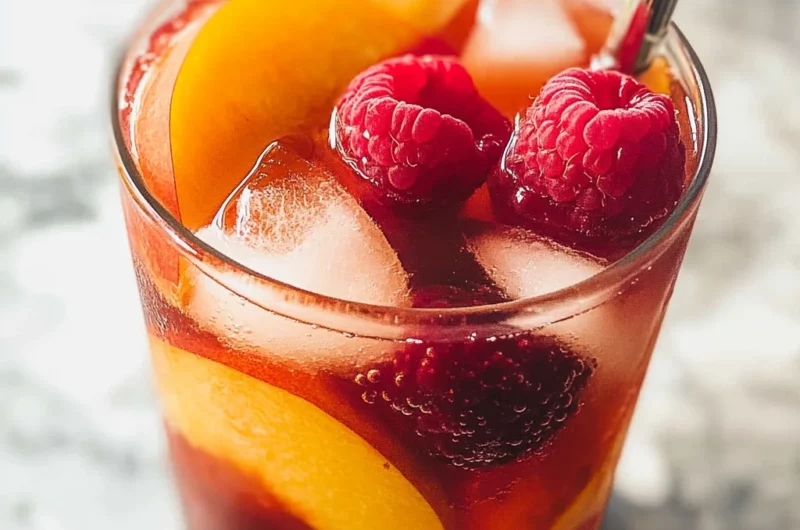 Bellini Peach Raspberry Iced Tea