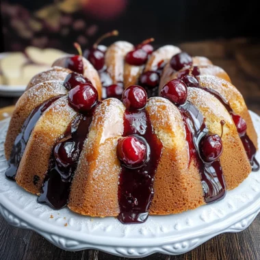 Cherry Amaretto Bundt Cake