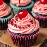 Cherry Coke Cupcakes
