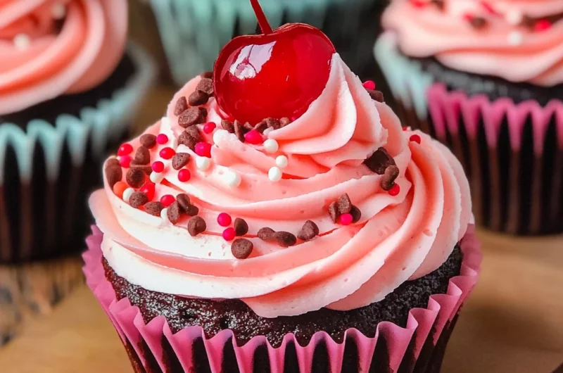 Cherry Coke Cupcakes
