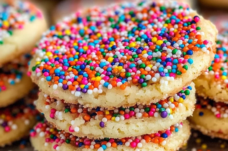 Chewy Sprinkle Cookies