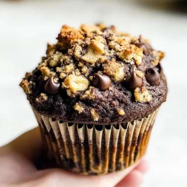 Chocolate Coffee Toffee Crunch Muffins