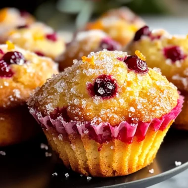 Citrus Orange Cranberry Muffins