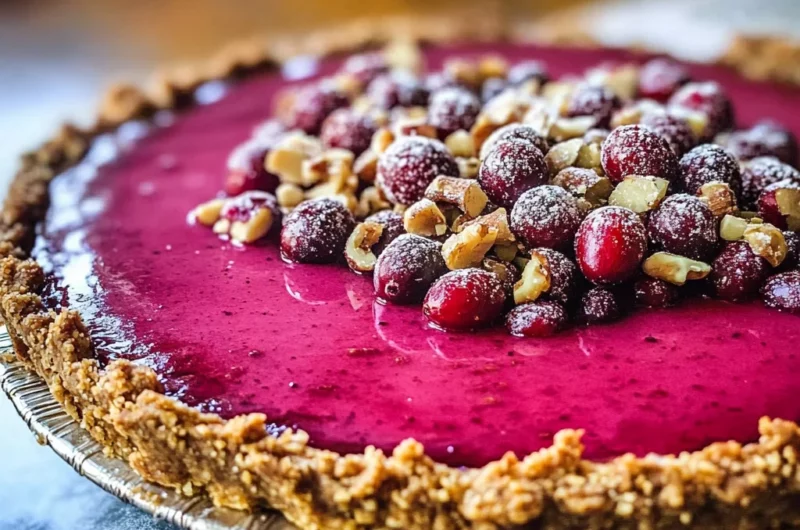 Cranberry Gingersnap Pie
