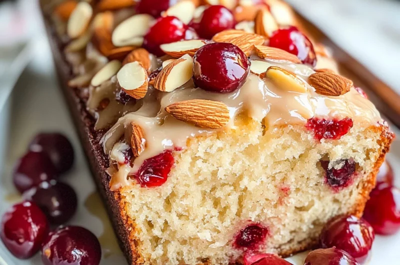Easy Almond Cherry Bread (video)