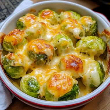 Easy Cheesy Brussels Sprouts