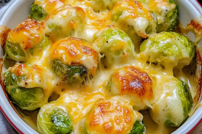 Easy Cheesy Brussels Sprouts